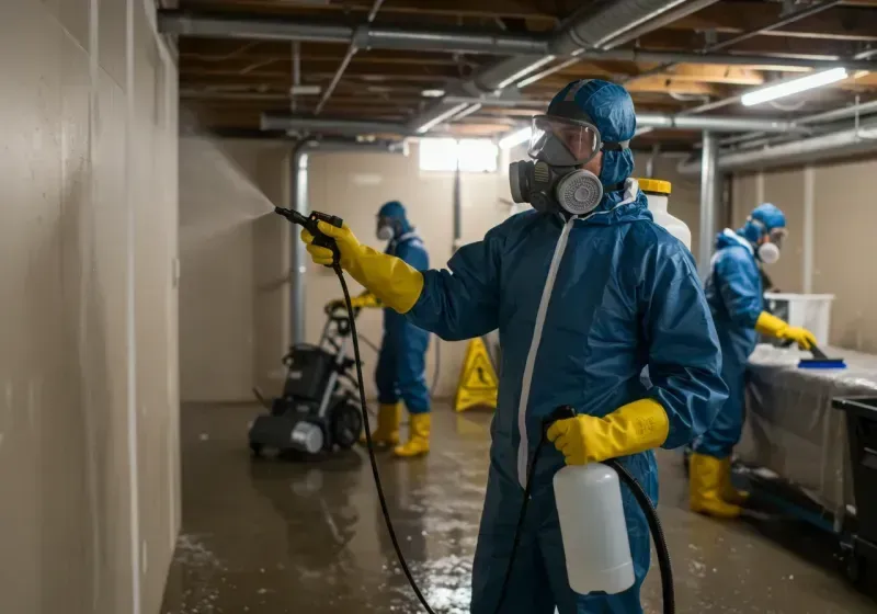 Basement Sanitization and Antimicrobial Treatment process in Winnemucca, NV