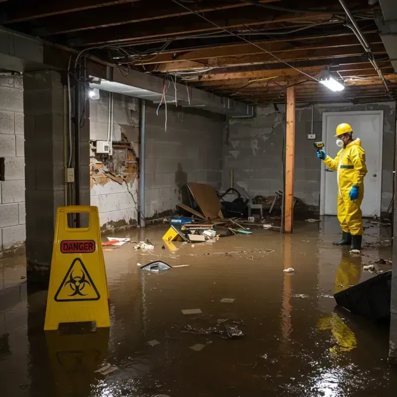 Flooded Basement Electrical Hazard in Winnemucca, NV Property